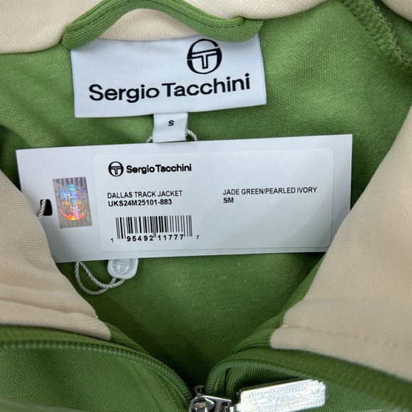 Sergio Tacchini DALLAS TRACK JACKET ARCHIVIO- JADE GREEN/ PEARL IVORY & Pant set - Picture 14 of 14